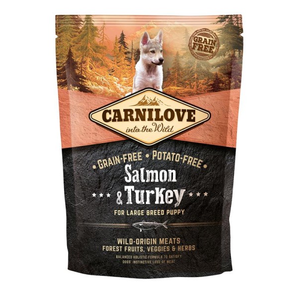 Carnilove Dog Puppy Large Breed - Salmon & Turkey 1,5kg Hundefutter