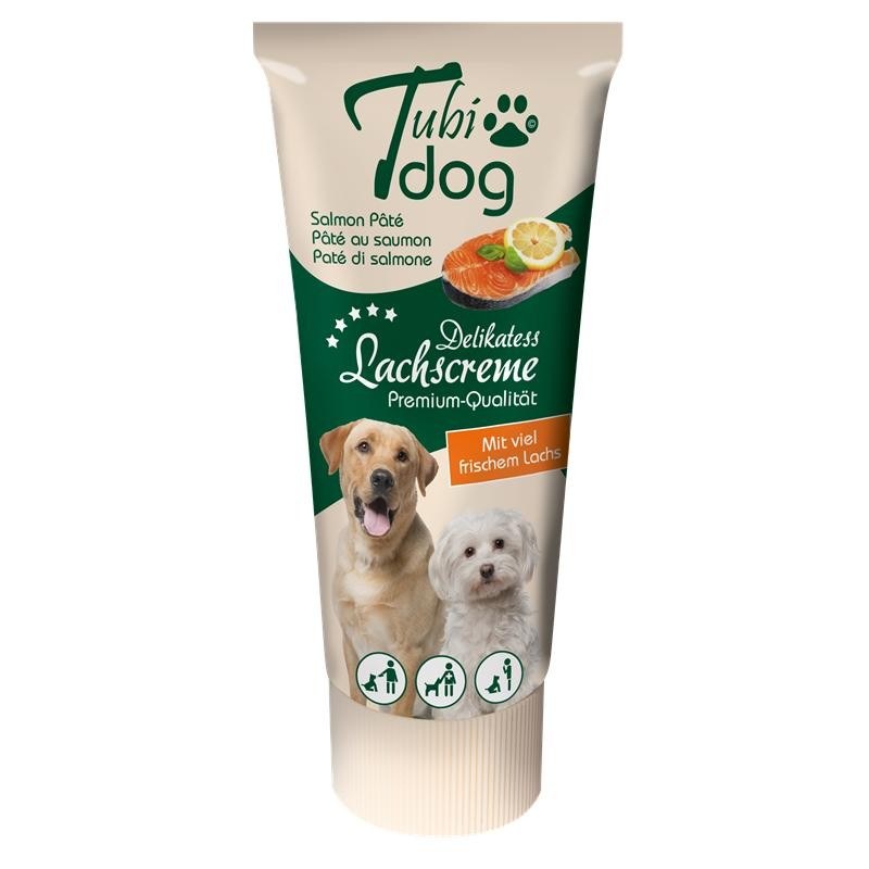 Tubi Dog Delikatess Lachscreme 75g Hundesnack