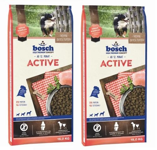 Bosch Active 2 x 15 kg Hundefutter