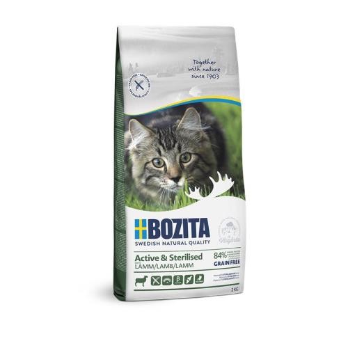 Bozita Active & Sterilised getreidefrei Lamm 2 kg Katzenfutter