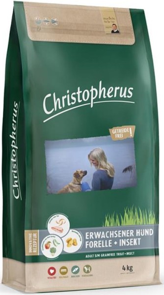 Christopherus Forelle + Insekt 4kg Hundefutter getreidefrei