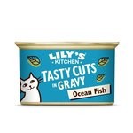Lilys Kitchen Cat Tasty Cuts Ocean Fish in Gravy 24 x 85g Katzenfutter