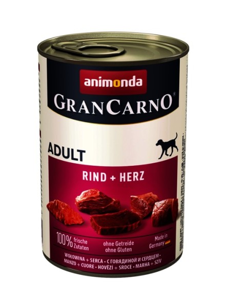 Animonda GranCarno Adult Rind & Herz 6 x 400g Hundefutter