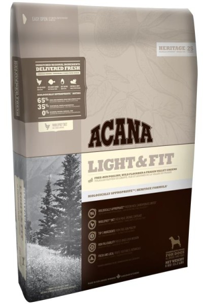 Acana Heritage Dog Light & Fit 6kg für ausgewachsene Hunde