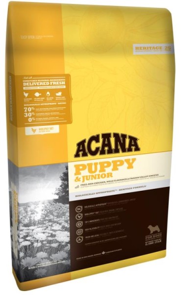 Acana Heritage Dog Puppy & Junior 11,4kg für Welpen Getreidefrei