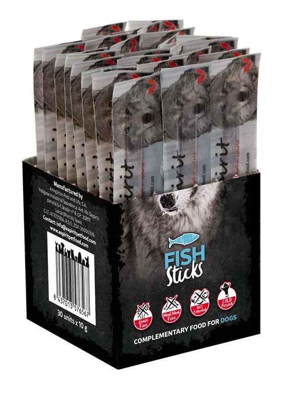 alpha spirit Individual Stick Fisch 30er-Box Hundesnack