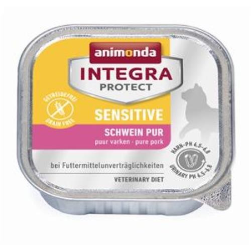 Animonda Katze Schale Integra Sensitive Schwein pur 16 x 100g