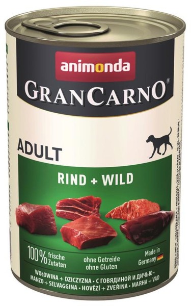 Animonda GranCarno Adult Rind & Wild 6 x 400g Hundefutter