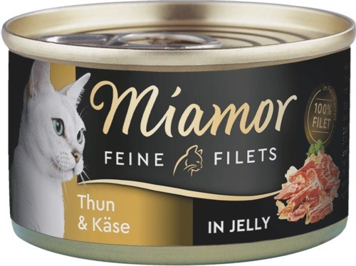 Miamor Feine Filets Thunfisch & Käse 24 x 100g