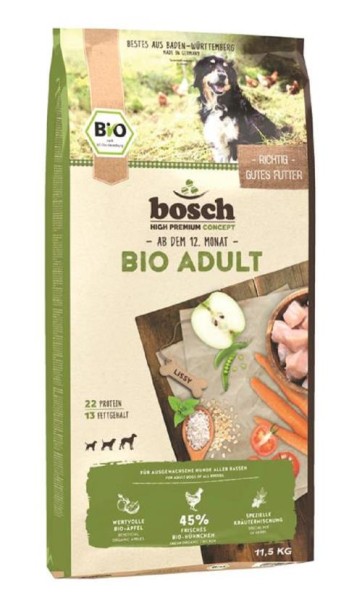 Bosch Bio Adult Hühnchen mit Apfel 11,5 kg Hundefutter