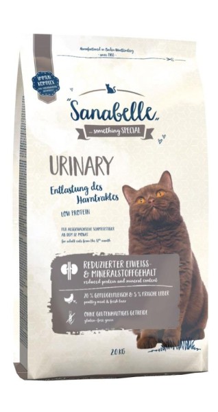 Sanabelle Urinary 2 kg für ausgewachsene Katzen mit empfindlichem Harnsystem