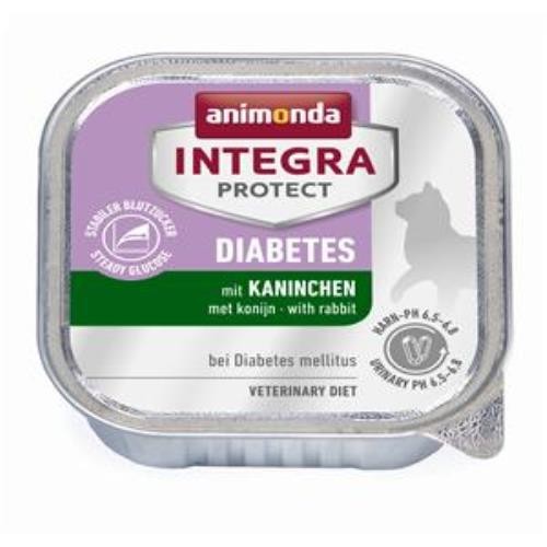 Animonda Integra Diabetes Kaninchen 16 x 100g Schale Katzenfutter