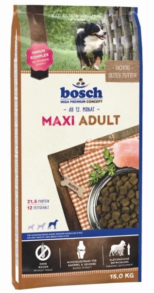 Bosch Maxi Adult 15 kg Hundefutter für große Rassen