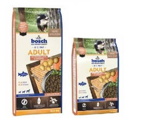 2 x 15 kg Bosch Adult Lachs & Kartoffel für alle ausgewachsenen Hunde