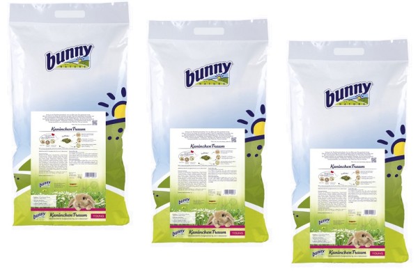 Bunny KaninchenTraum YOUNG 3 x 4kg Kaninchenfutter