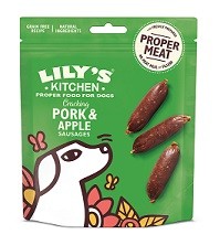 Lilys Kitchen Dog Treats Cracking Pork & Apple Sausages 8 x 70g Hundesnack