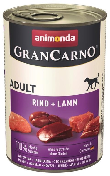Animonda GranCarno Adult Rind & Lamm 6 x 400g Hundefutter