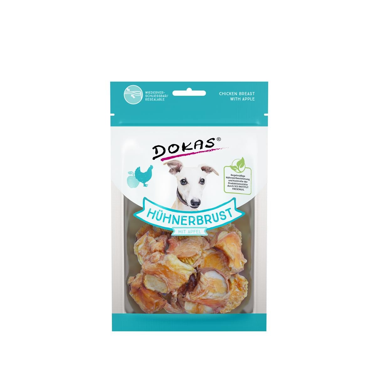 Dokas Dog Snack Hühnerbrust mit Apfel 70g Hundesnack
