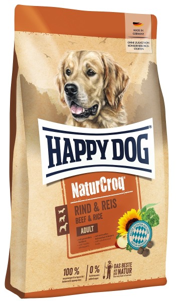 Happy Dog NaturCroq Rind und Reis 1kg Hundefutter ausgewogen und hochverdaulich