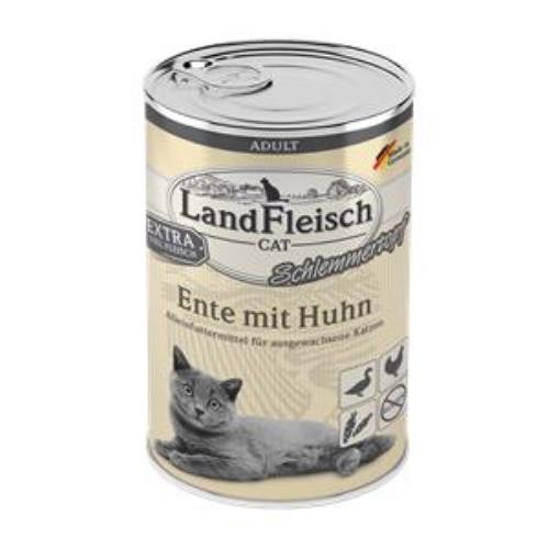 LandFleisch Cat Adult Schlemmertopf mit Ente & Huhn 6 x 400g