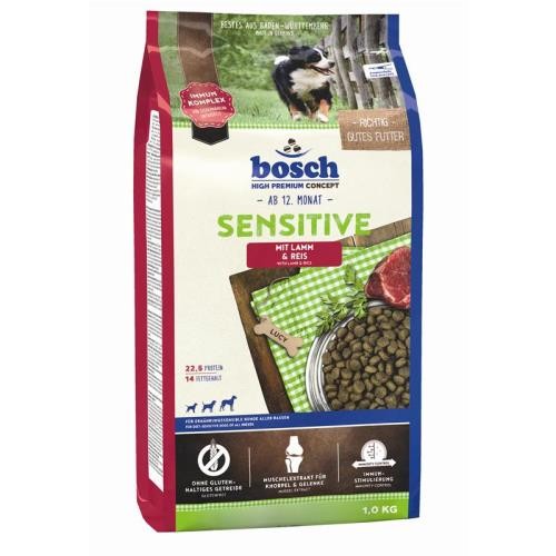1 kg Bosch Sensitive Lamm & Reis Hundefutter für ernährungssensible Hunde