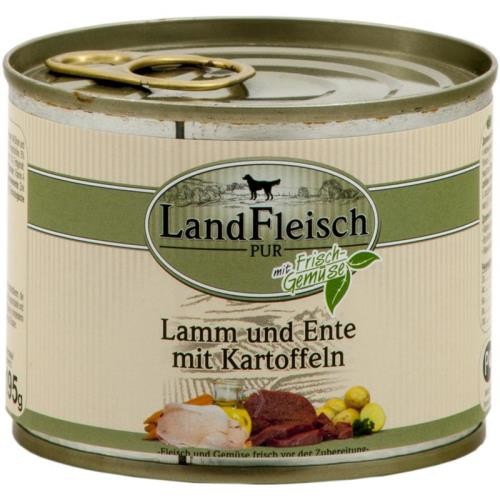 Landfleisch Dog Pur Lamm & Ente & Kartoffeln 12 x 195g