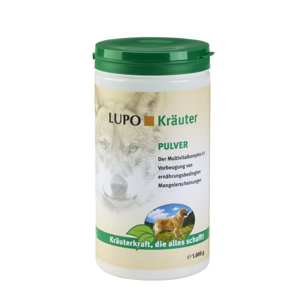 Luposan Lupo Kräuter-Pulver 1000g für Hunde