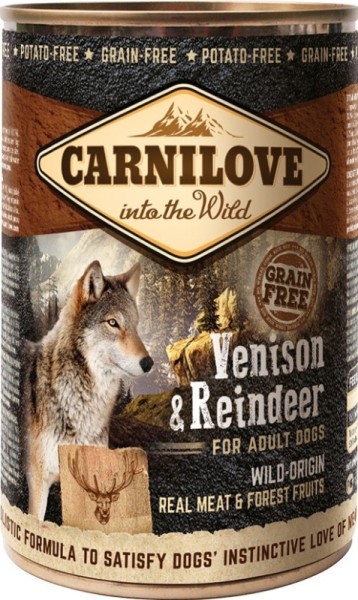 Carnilove Dog Dose - Adult - Venison & Reindeer 6 x 400g Hundefutter