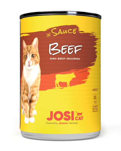 JosiCat Beef in Sauce 12x415g Dose Katzenfutter
