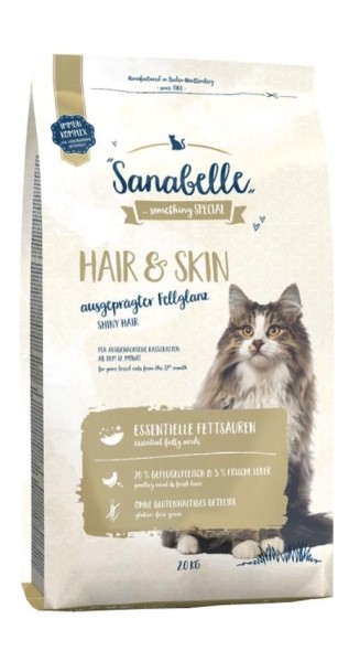 Sanabelle Hair & Skin 2 kg für Rassekatzen zur optimalen Fellausprägung