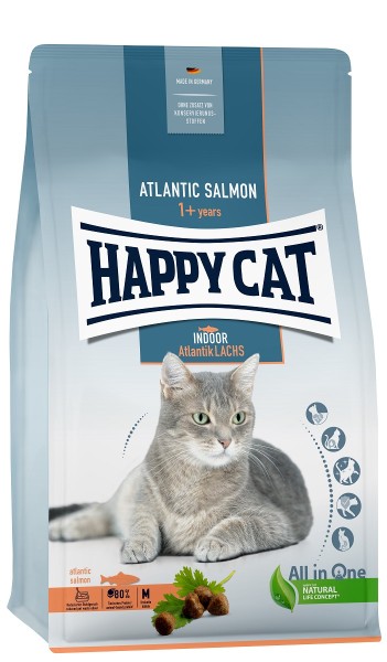 Happy Cat Indoor Adult Atlantik Lachs 4kg Katzenfutter