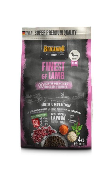 Belcando Finest GF Lamb 4 kg Lamm getreidefreies Hundefutter