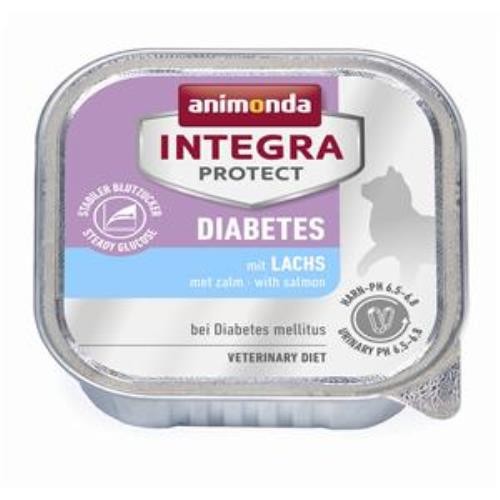Animonda Integra Diabetes Lachs 16 x 100g Schale Katzenfutter