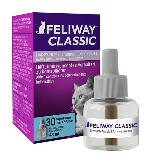 Feliway Classic 1 Monats-Nachfüllflakon 48ml Wohlfühlduft für Katzen