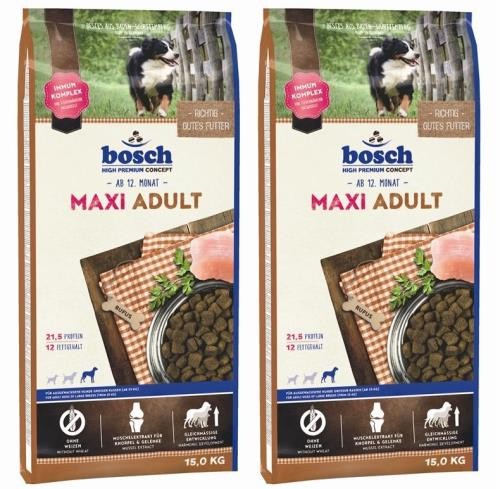Bosch Maxi Adult 2 x 15 kg Hundefutter für große Rassen