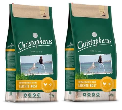 Christopherus Leichte Kost 2 x 12 kg Hundefutter Trockenfutter