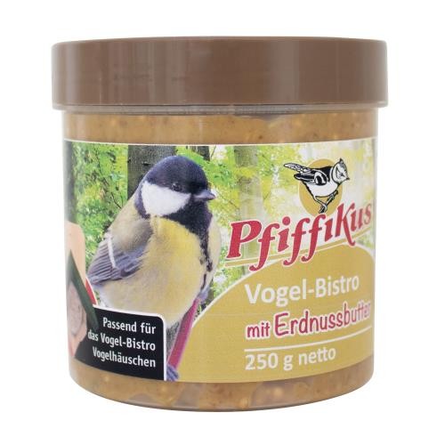 Pfiffikus Vogel-Bistro Erdnussbutter 12 x 250g Vogelfutter Wildvogelfutter