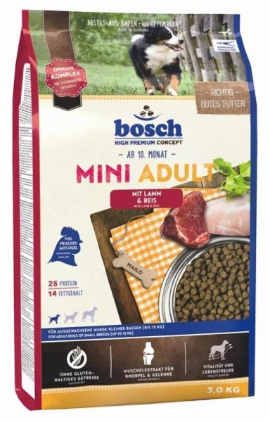 Bosch Adult Mini Lamm & Reis 3 kg Hundefutter