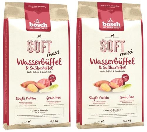 Bosch HPC Soft Maxi Wasserbüffel & Süßkartoffel 2 x 12,5 kg getreidefrei
