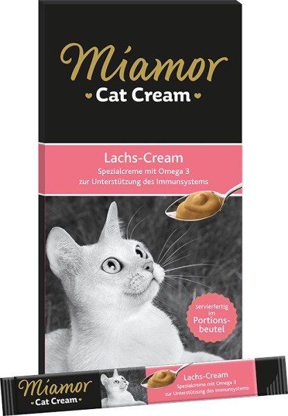Miamor Cat Snack Lachs-Cream 11x6x15g Katzensnack