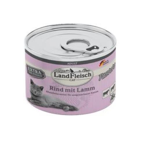 LandFleisch Cat Adult Pastete Rind & Lamm 6 x 195g