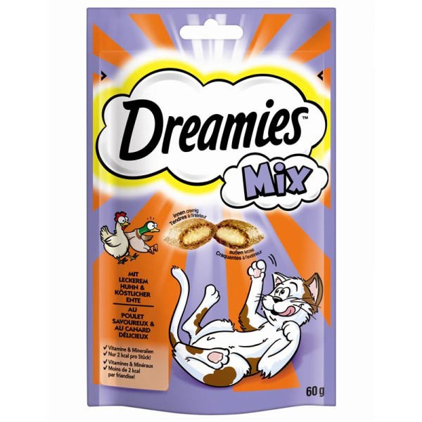 Dreamies Mix mit Huhn & Ente 6 x 60 g Katzensnacks