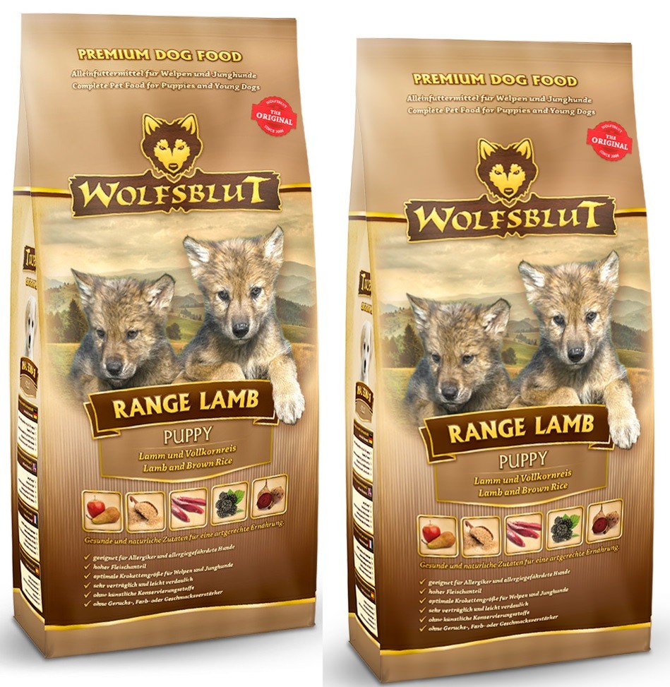 Wolfsblut Range Lamb Puppy 2 x 15kg Hundefutter mit natürlichen Inhaltsstoffen