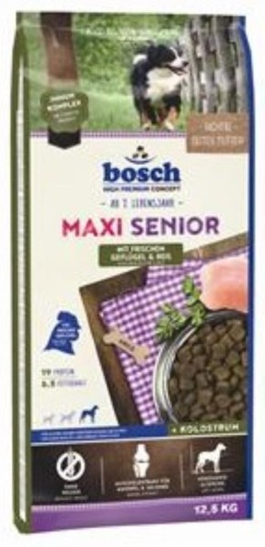 12,5 kg Bosch Senior Maxi Geflügel für ältere Hunde große Rassen