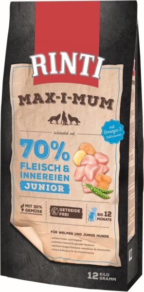 Rinti Max-i-mum Junior Huhn 12kg Hundefutter
