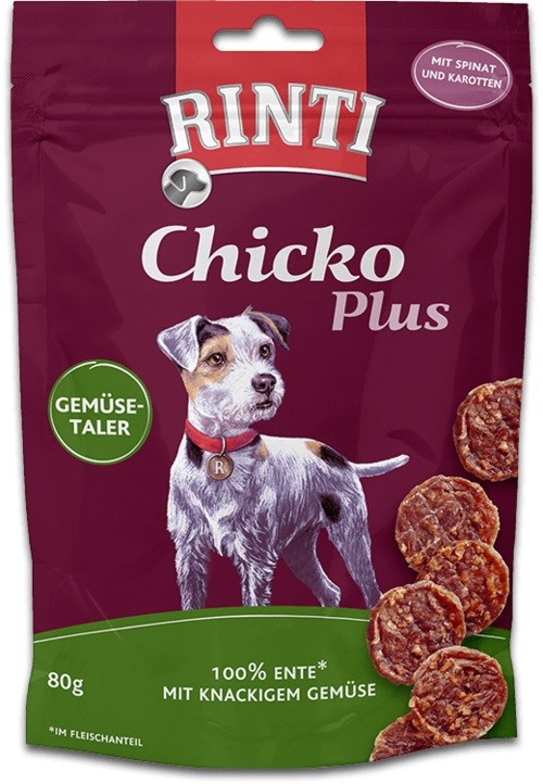 Rinti Extra Snack Chicko Plus Gemüsetaler 80g Hundesnack