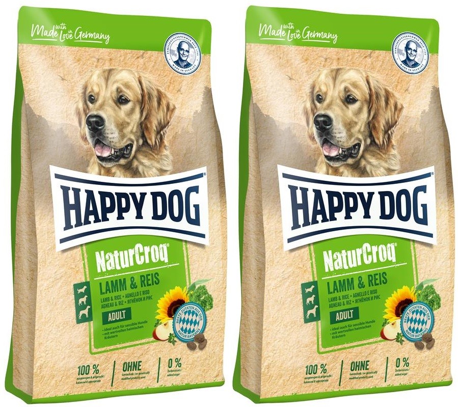 Happy Dog NaturCroq Lamm &amp; Reis 2 x 15 kg