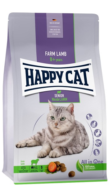 Happy Cat Senior Weide Lamm 1,3kg Katzenfutter