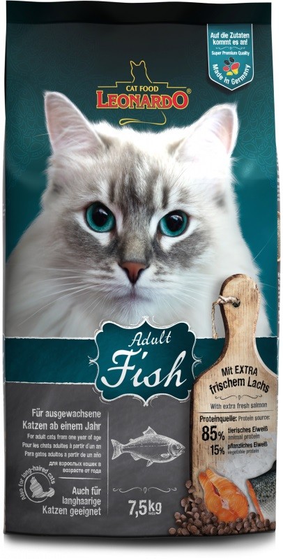 Leonardo Adult Fish 7,5 kg Premium Katzenfutter Fisch