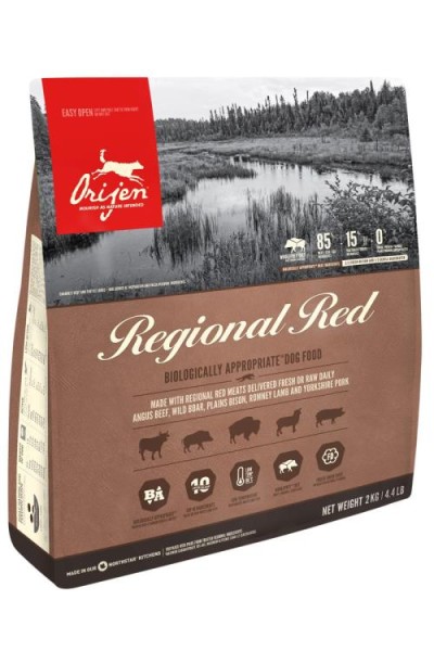 Orijen Regional Red 2 kg getreidefrei mit frischem Angusrind